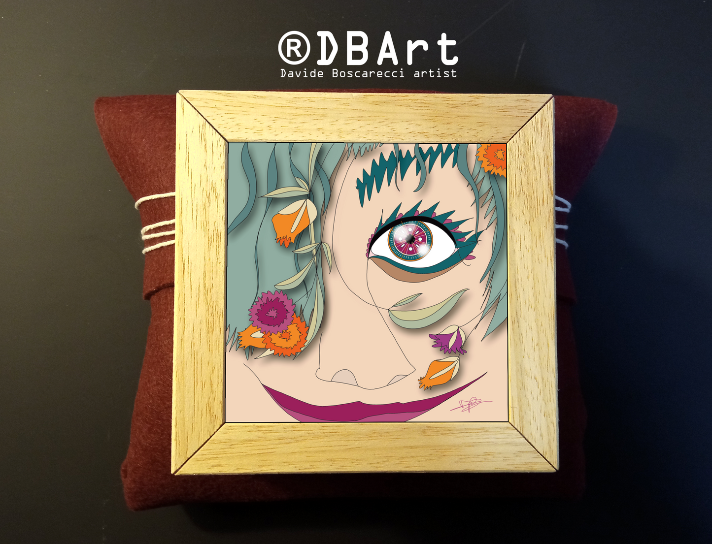 Quadretto 14x14 / 19x19 "Eyes Frame" #01