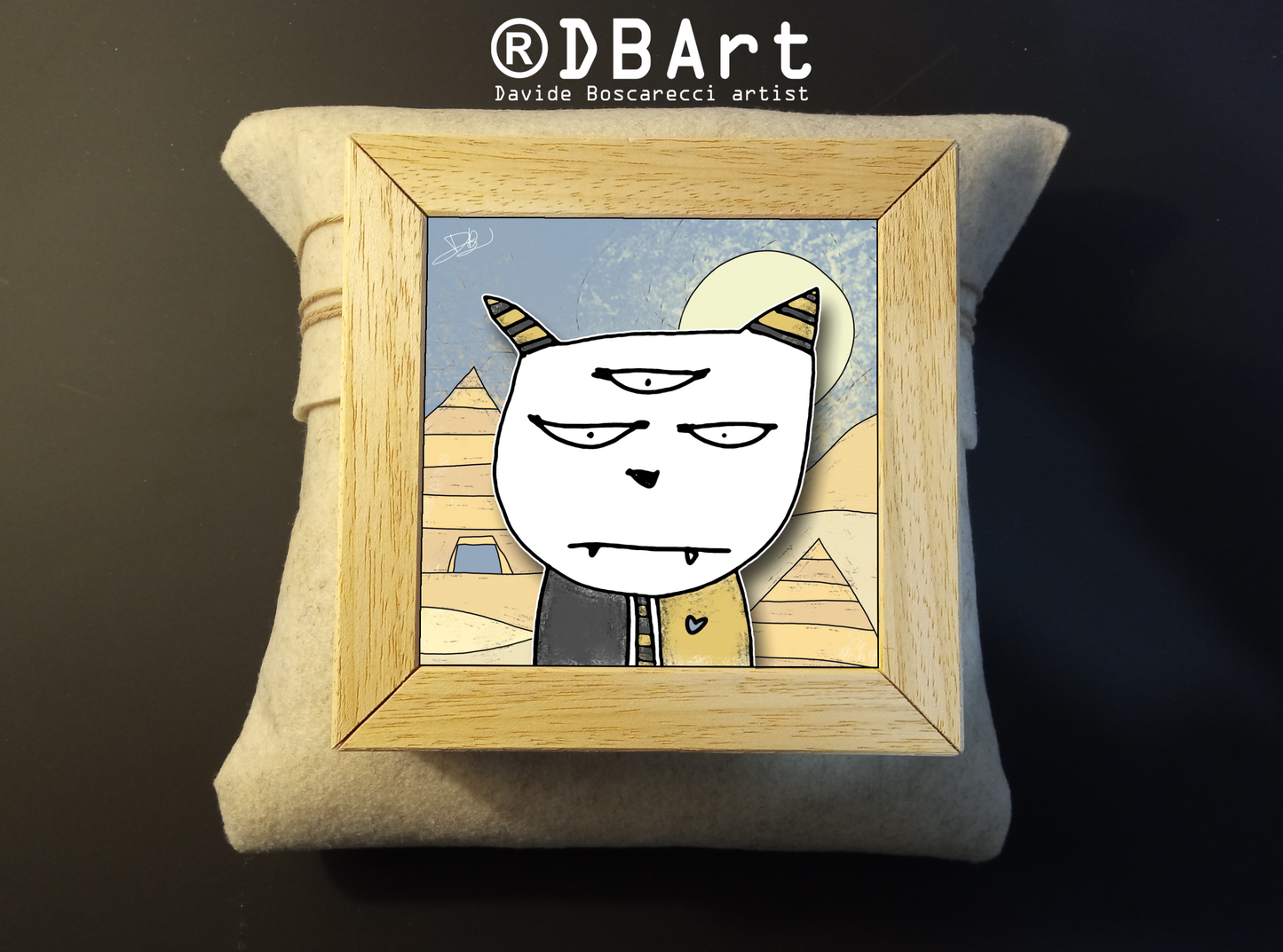 Quadretto 14x14 "The Cat In Art" #05