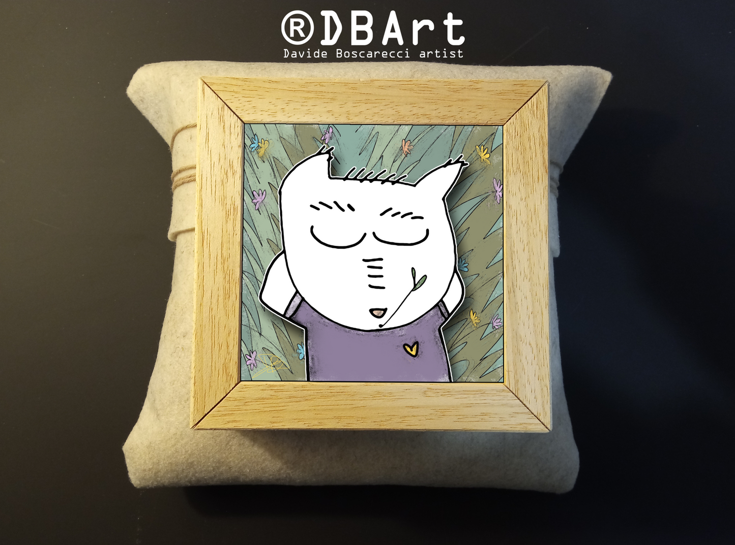 Quadretto 14x14 "The Cat In Art" #11