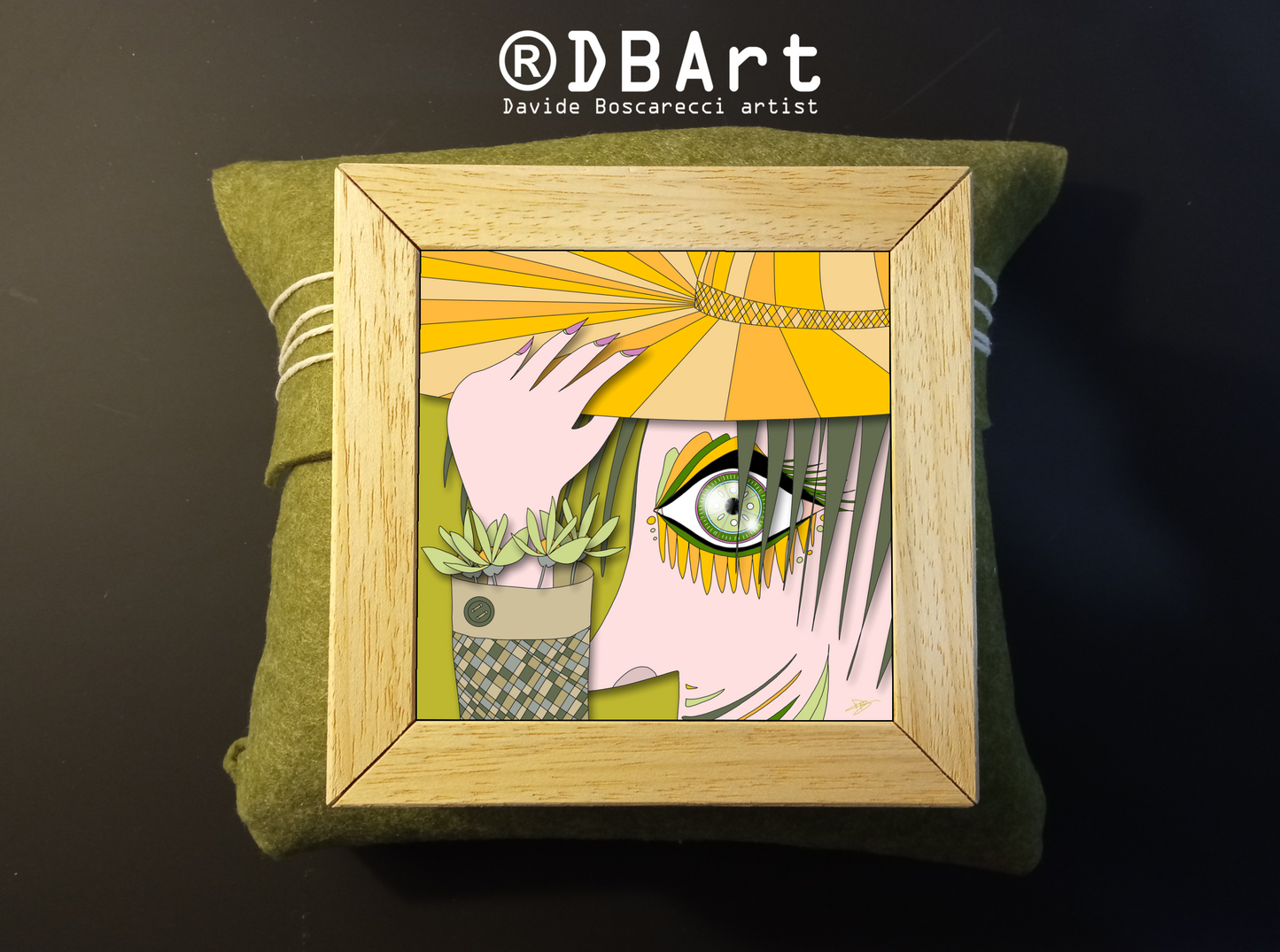 Quadretto 14x14 / 19x19 "Eyes Frame" #02
