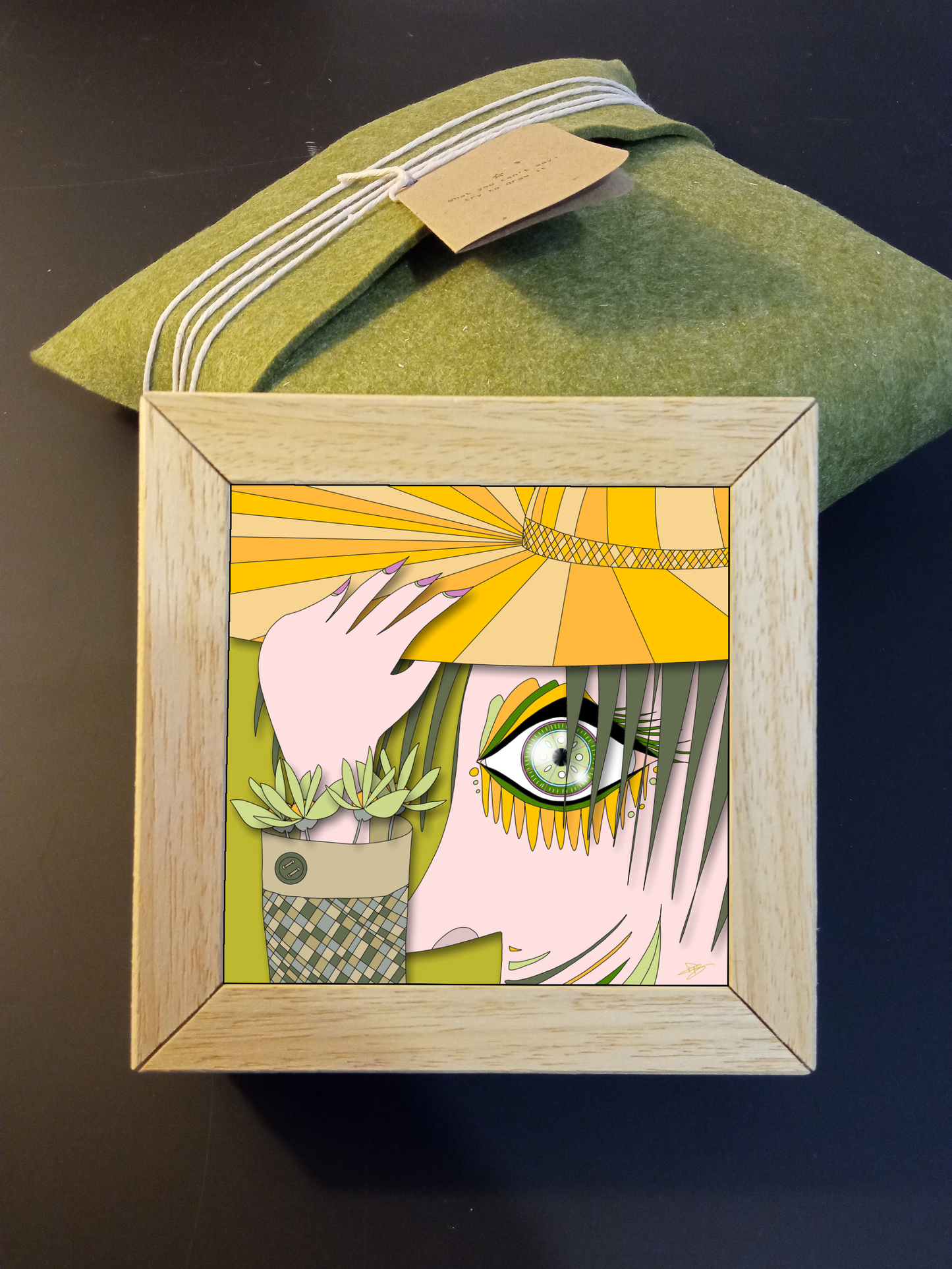 Quadretto 14x14 / 19x19 "Eyes Frame" #02