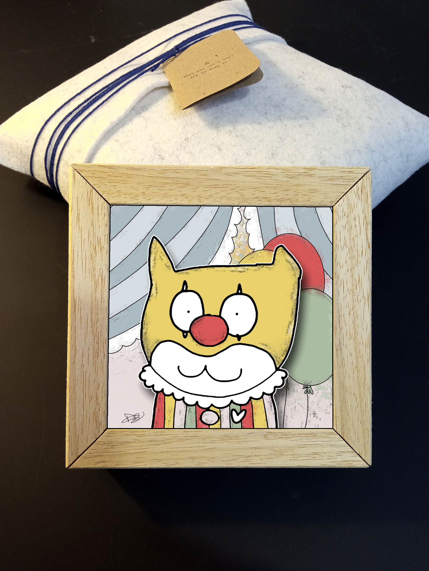 Quadretto 14x14 "The Cat In Art" #06