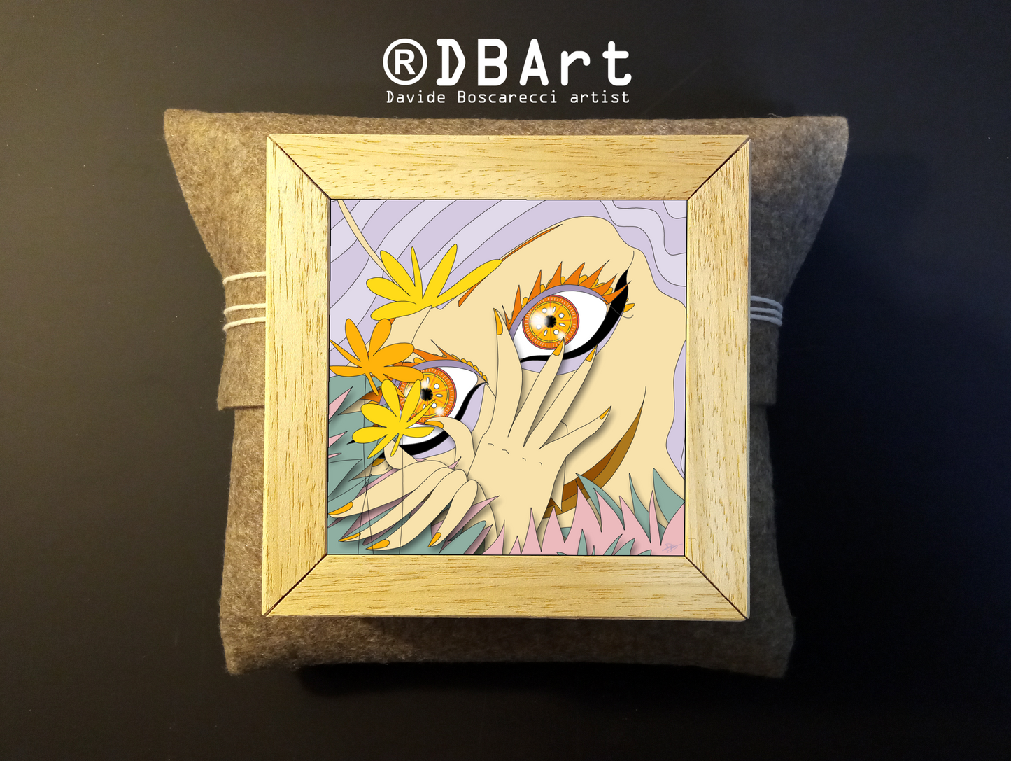 Quadretto 14x14 / 19x19 "Eyes Frame" #03