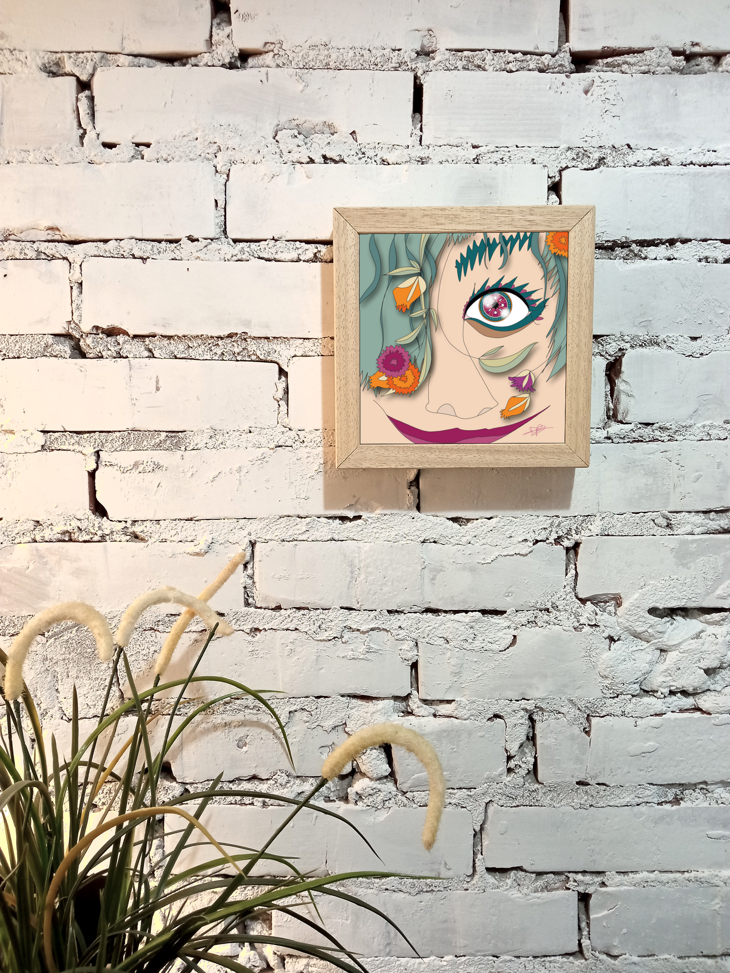 Quadretto 14x14 / 19x19 "Eyes Frame" #01