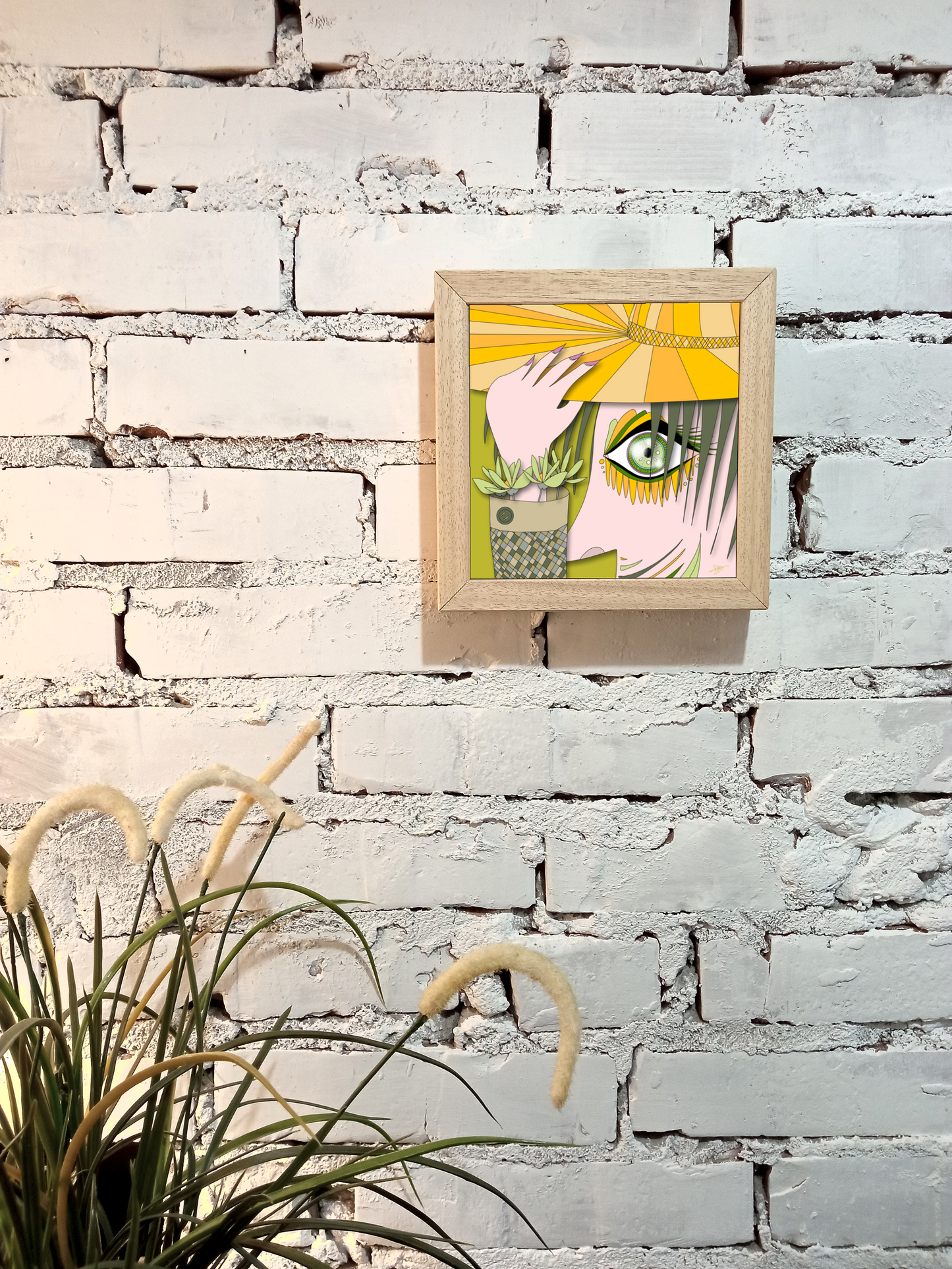 Quadretto 14x14 / 19x19 "Eyes Frame" #02