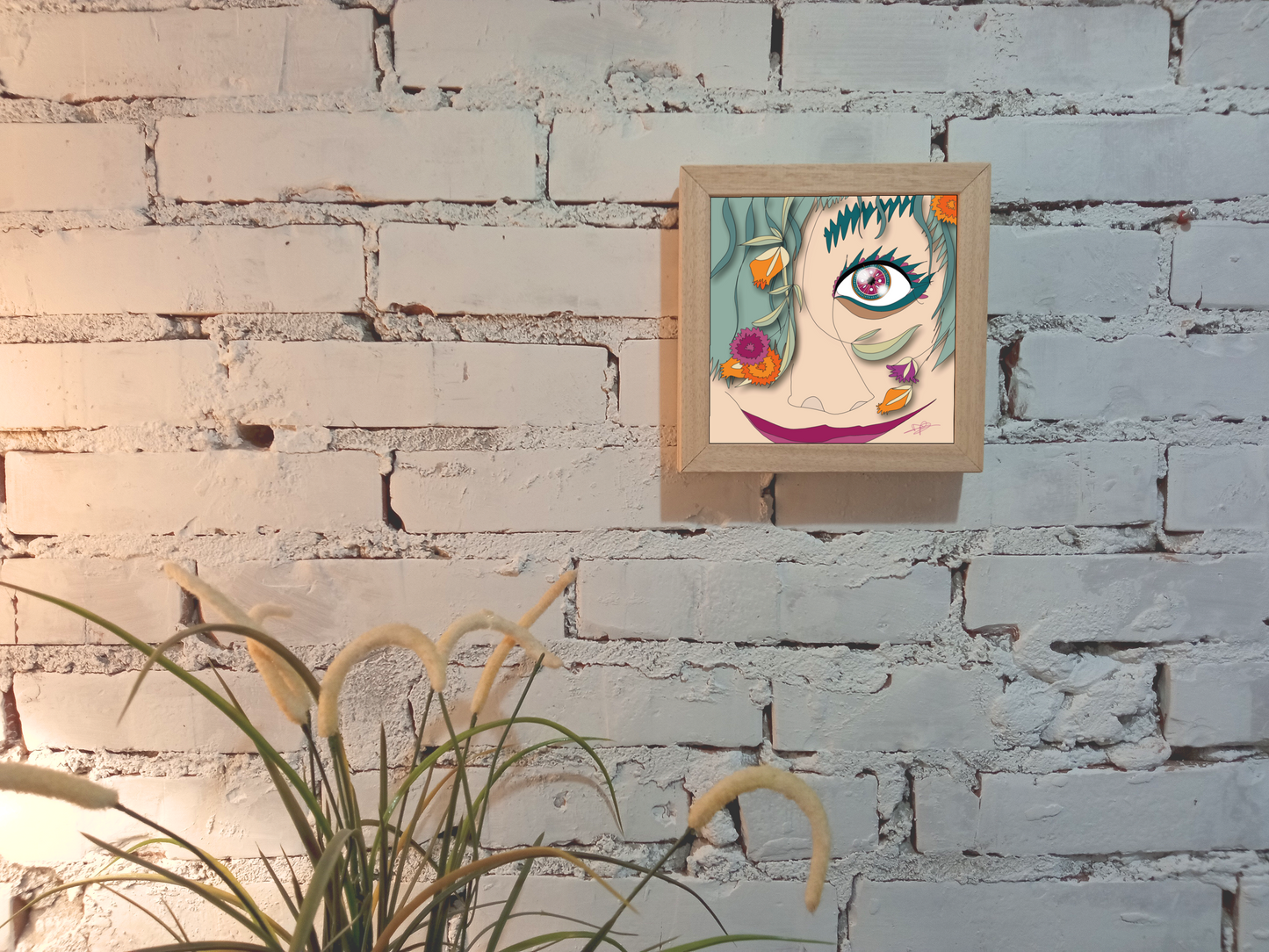 Quadretto 14x14 / 19x19 "Eyes Frame" #01