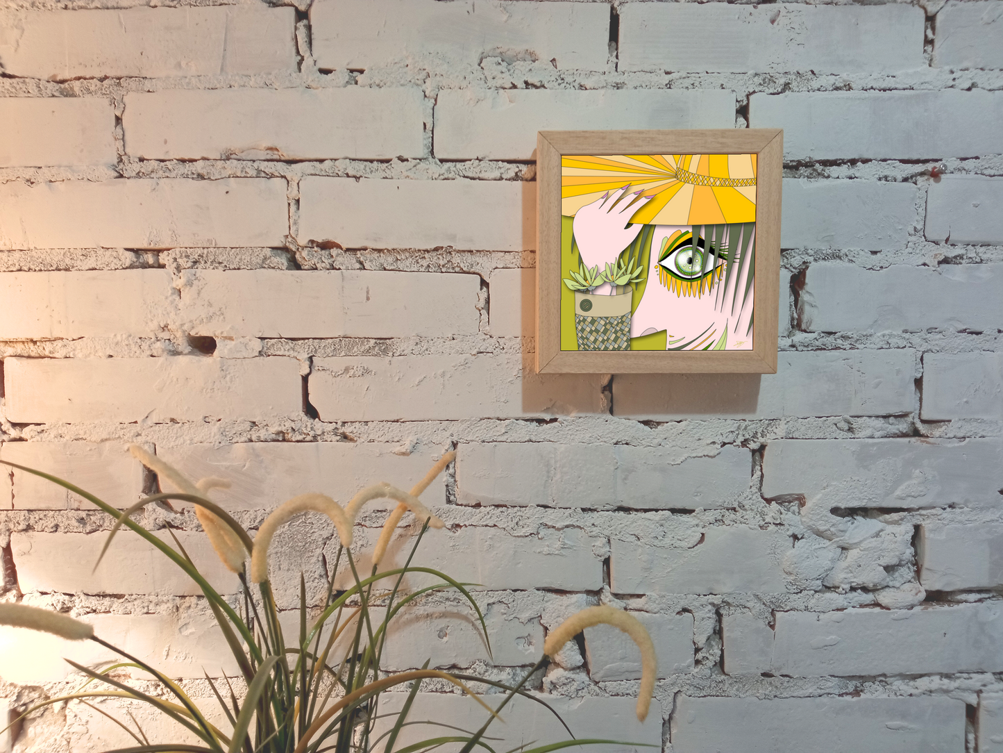 Quadretto 14x14 / 19x19 "Eyes Frame" #02