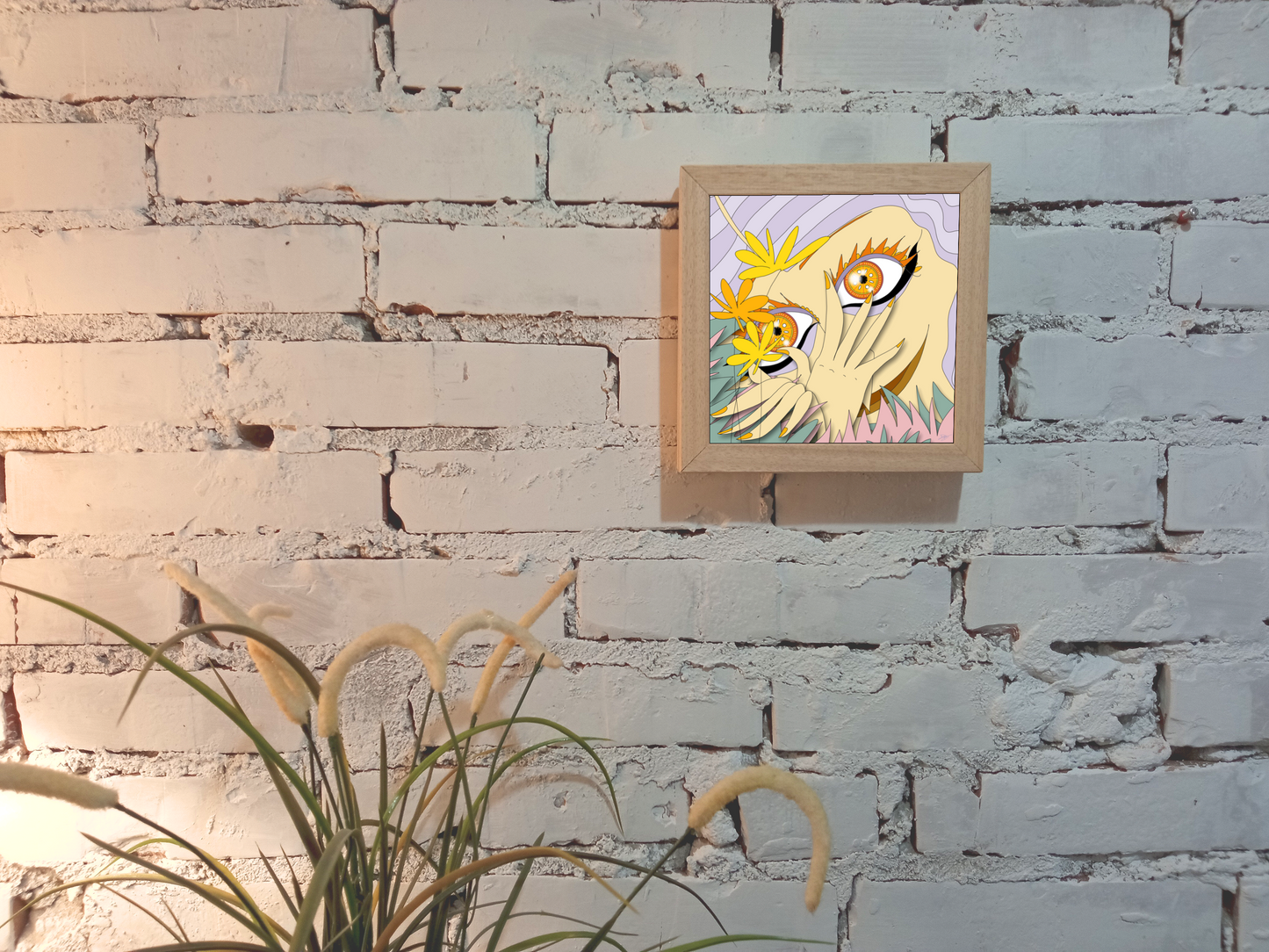 Quadretto 14x14 / 19x19 "Eyes Frame" #03