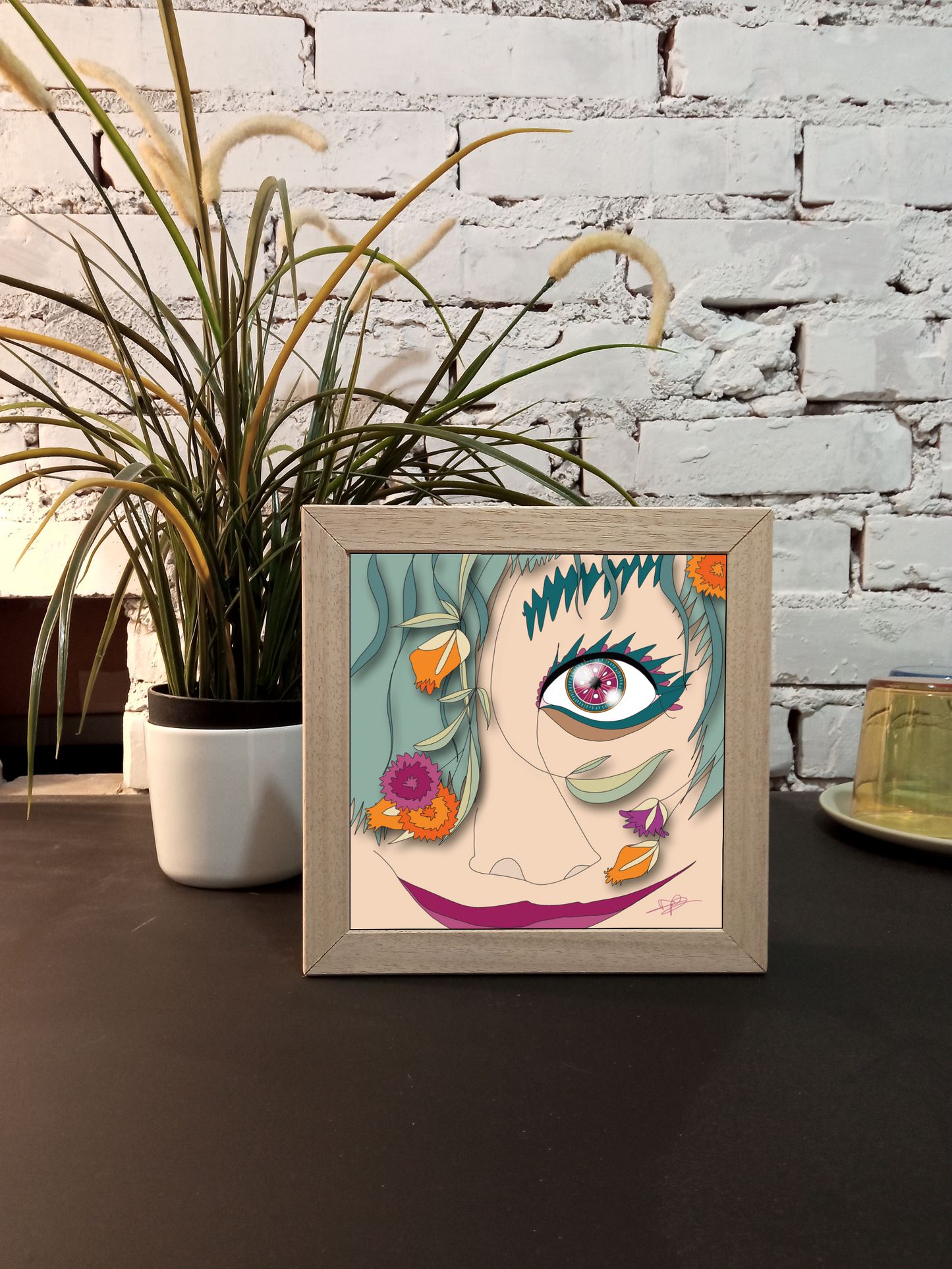 Quadretto 14x14 / 19x19 "Eyes Frame" #01