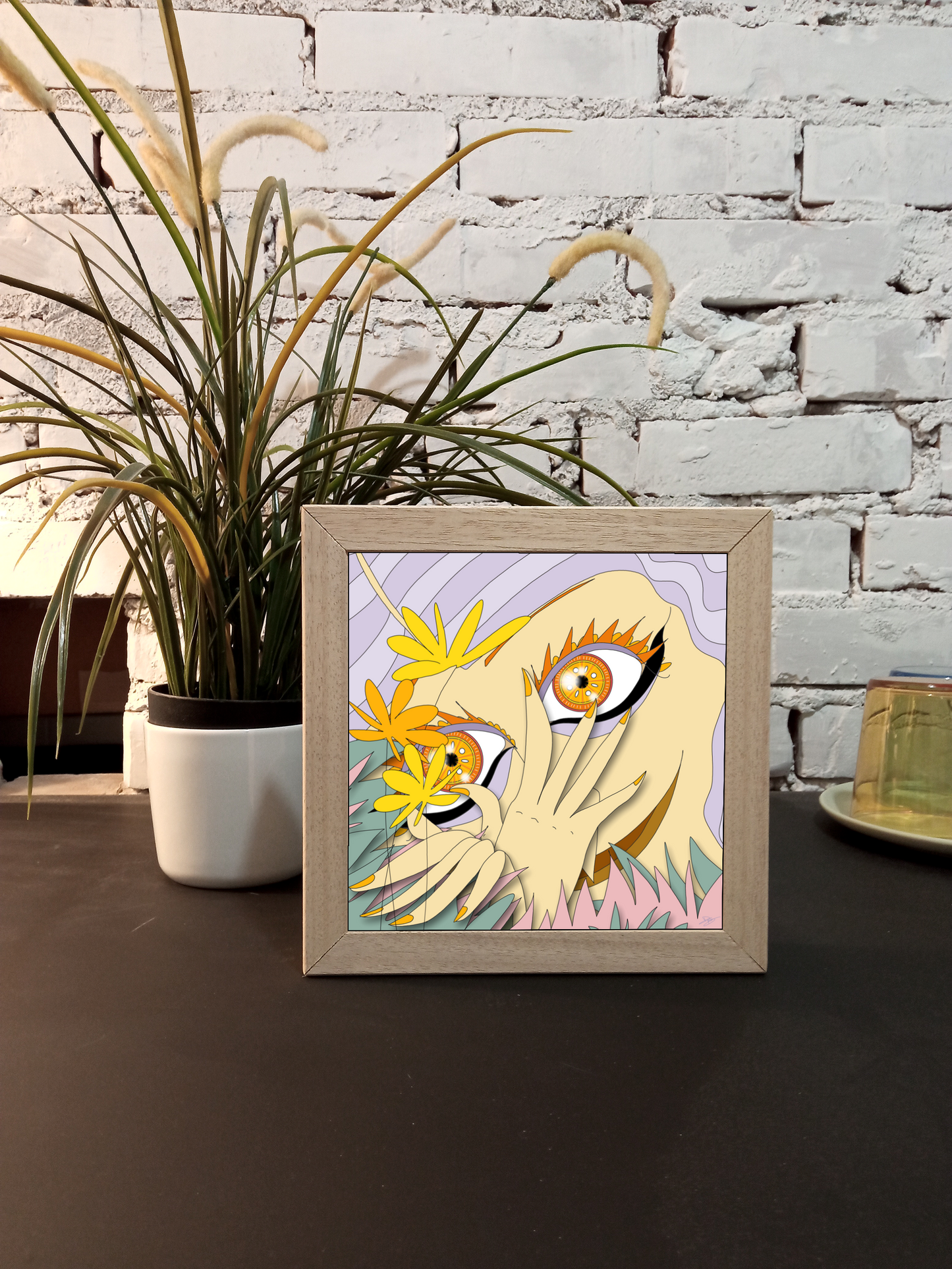 Quadretto 14x14 / 19x19 "Eyes Frame" #03