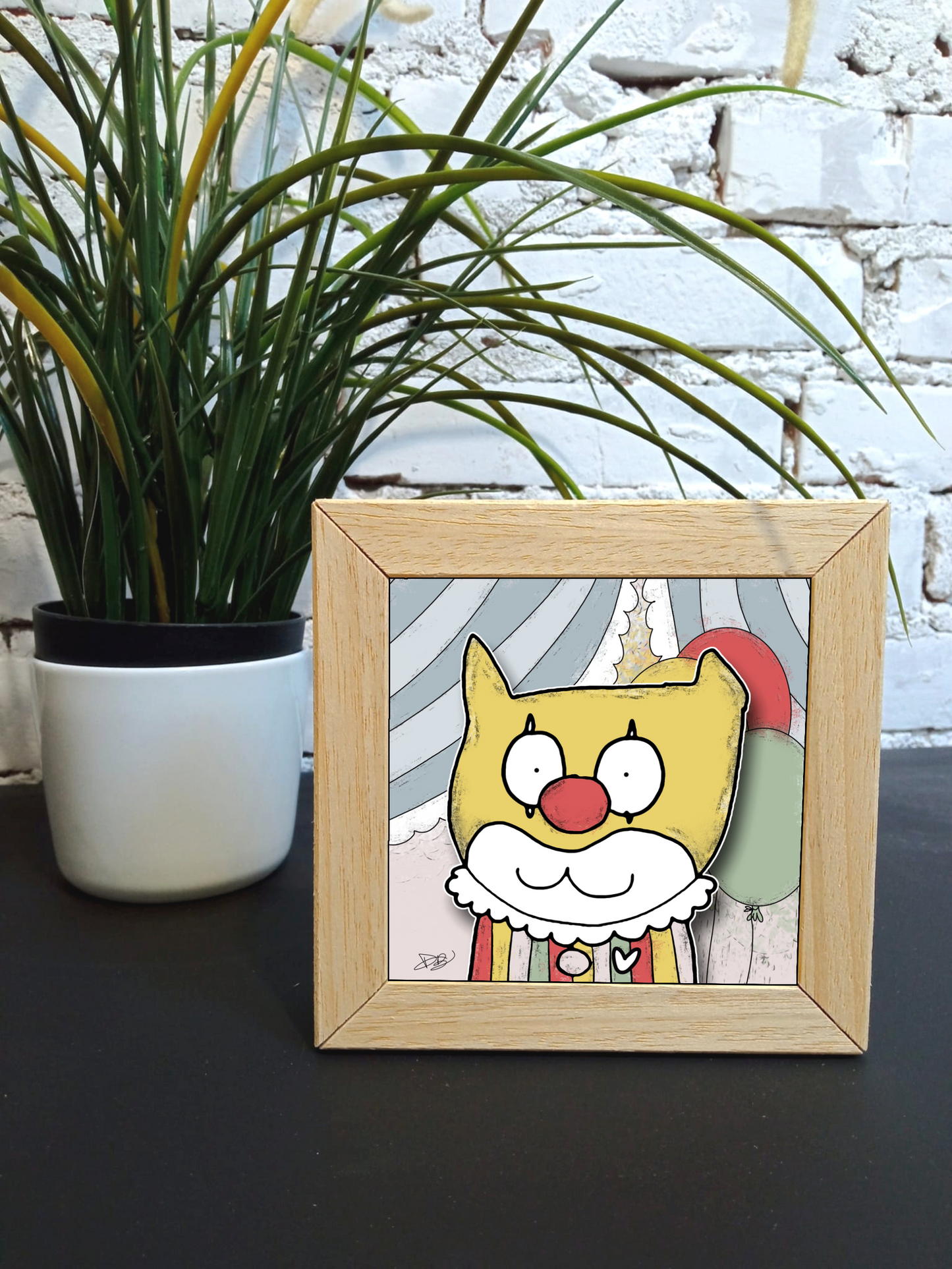 Quadretto 14x14 "The Cat In Art" #06