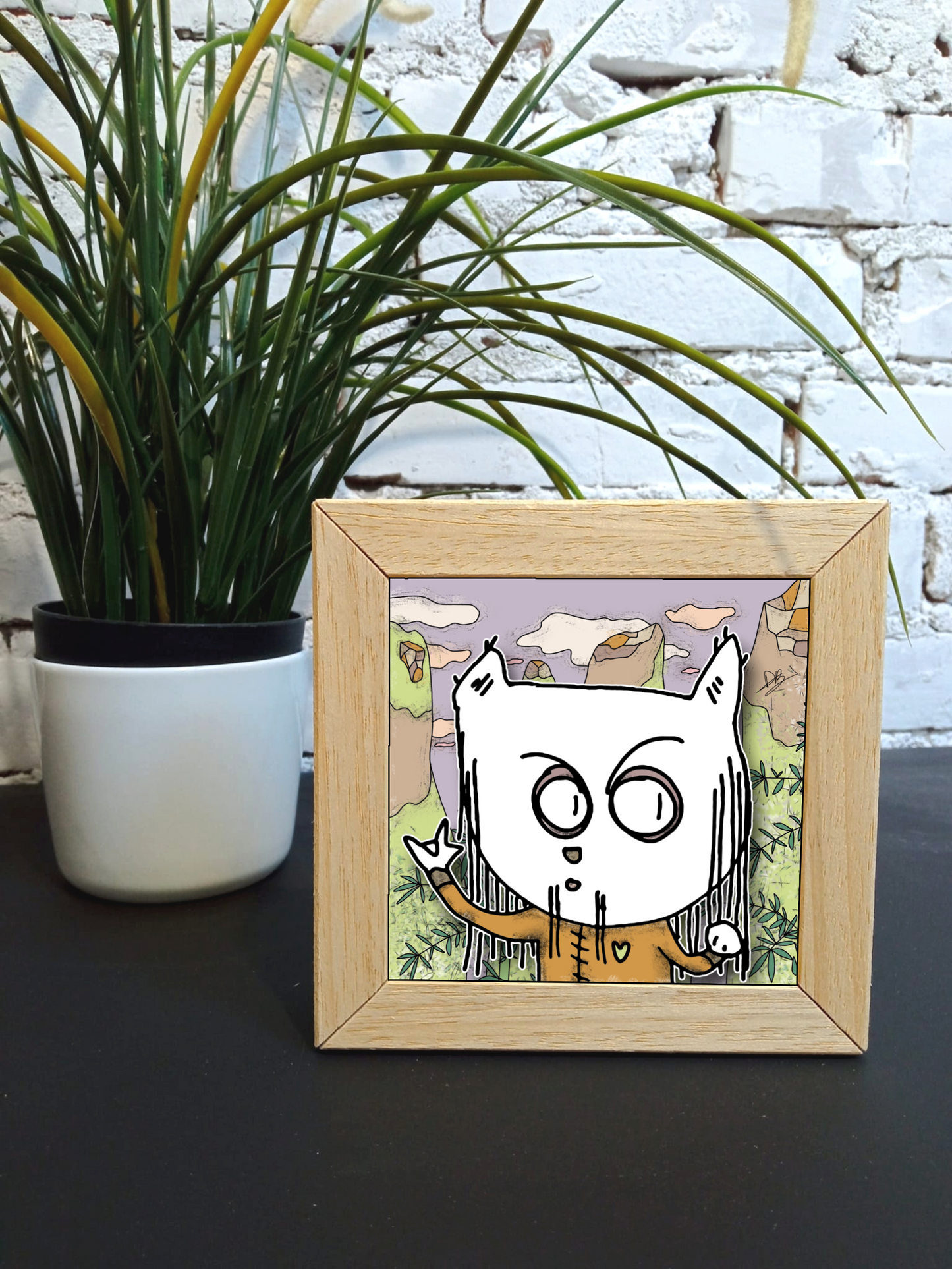 Quadretto 14x14 "The Cat In Art" #50