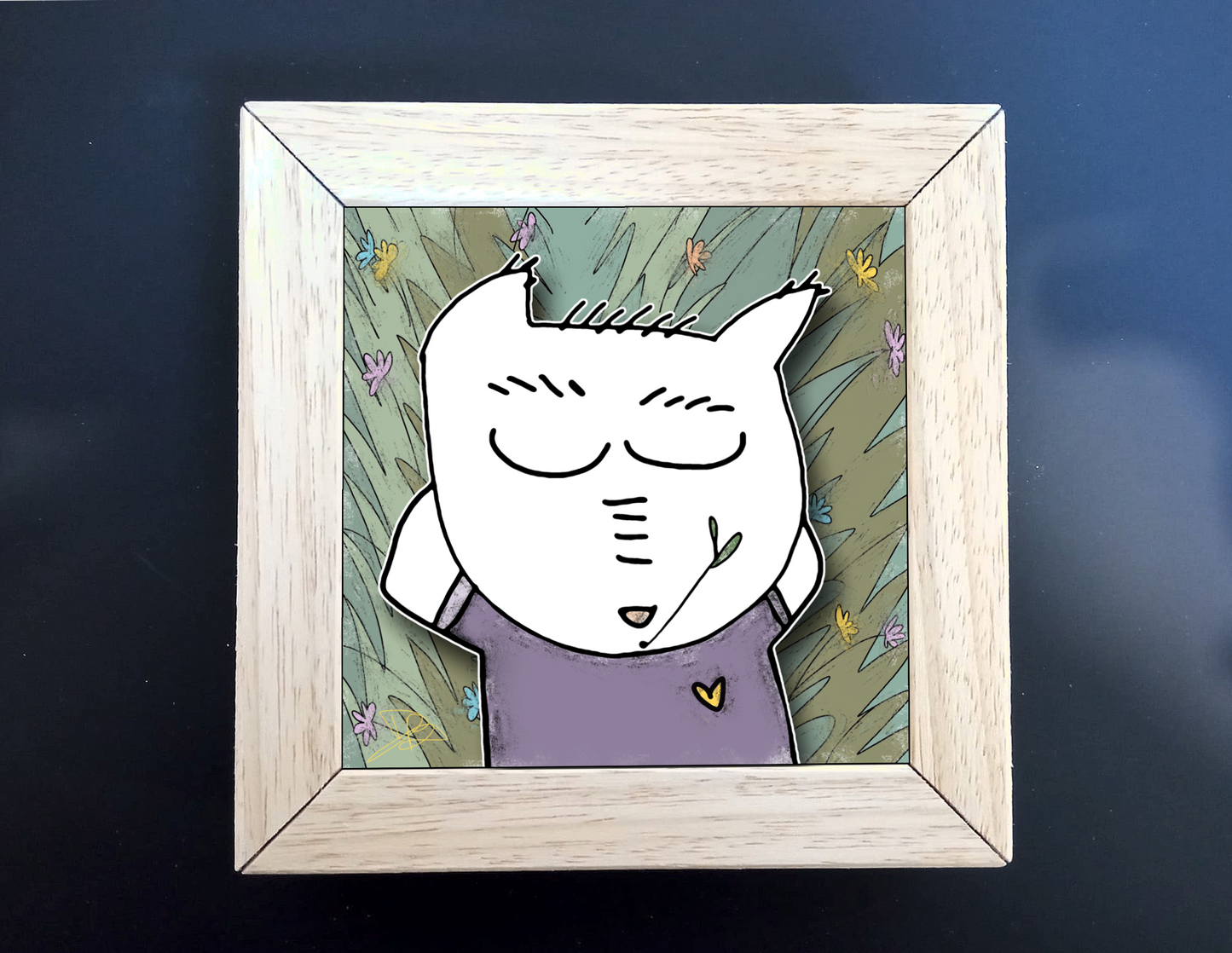 Quadretto 14x14 "The Cat In Art" #11