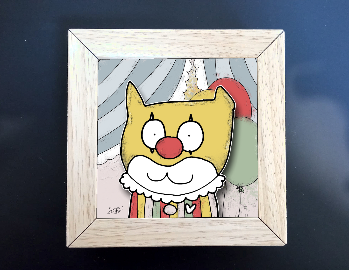 Quadretto 14x14 "The Cat In Art" #06