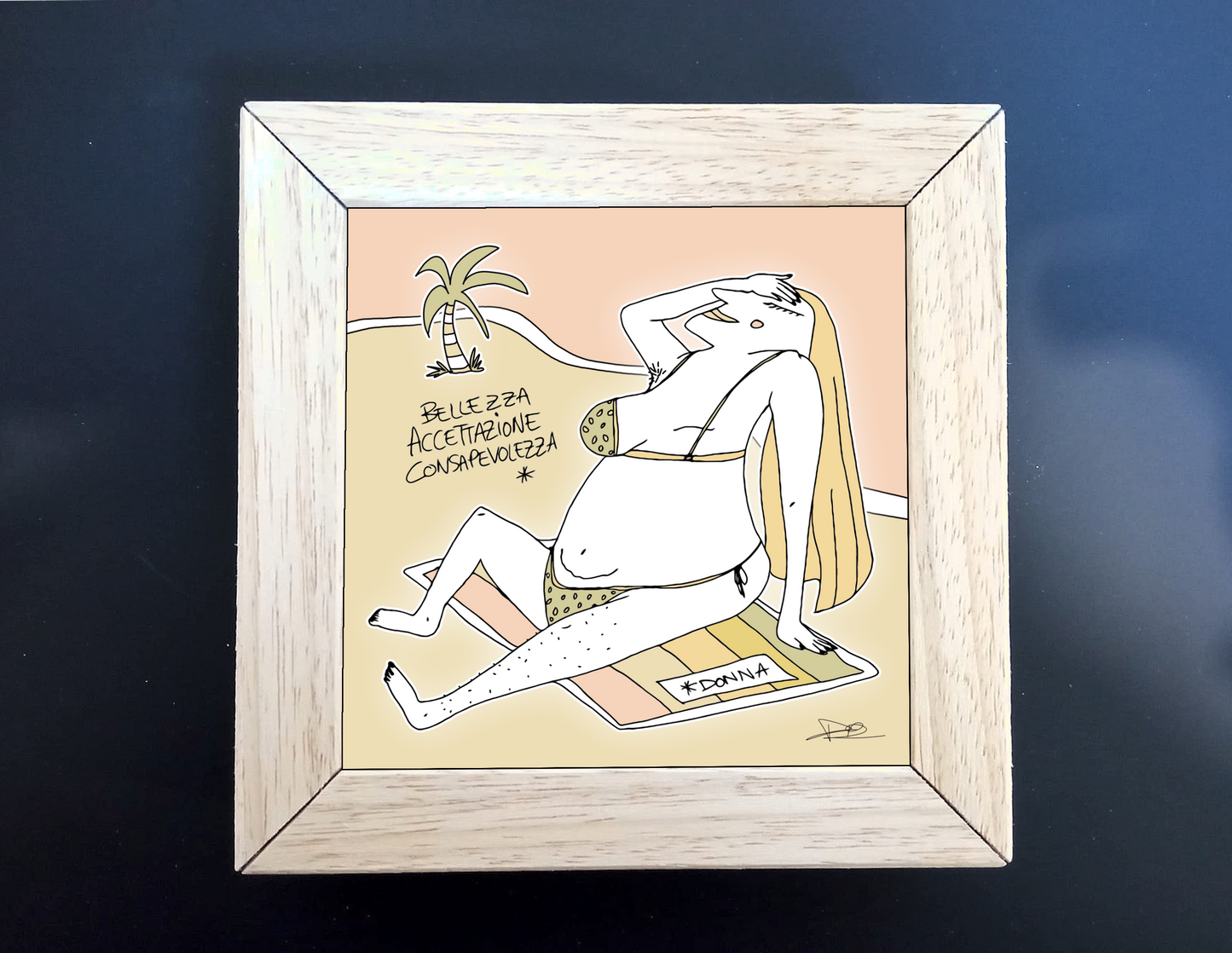 Quadretto 14x14 "Unequal" #01