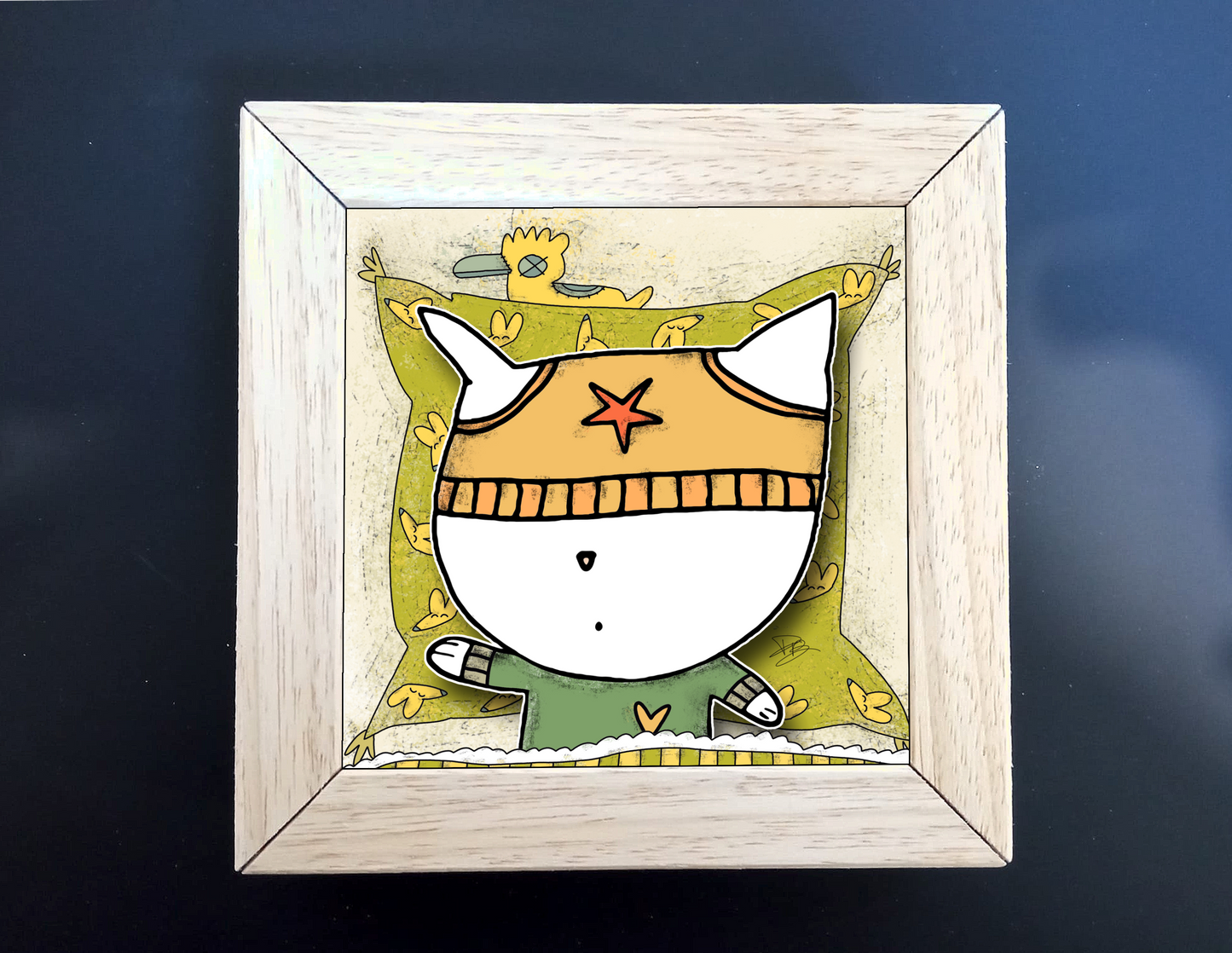 Quadretto 14x14 "The Cat In Art" #19