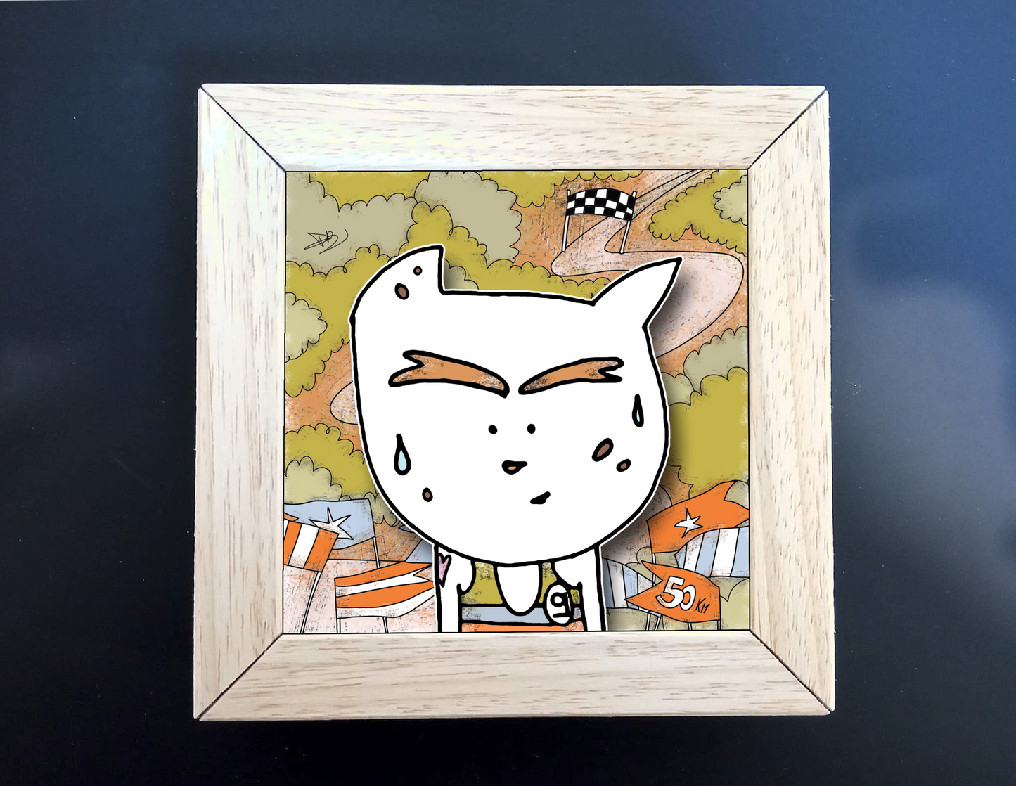 Quadretto 14x14 "The Cat In Art" #09