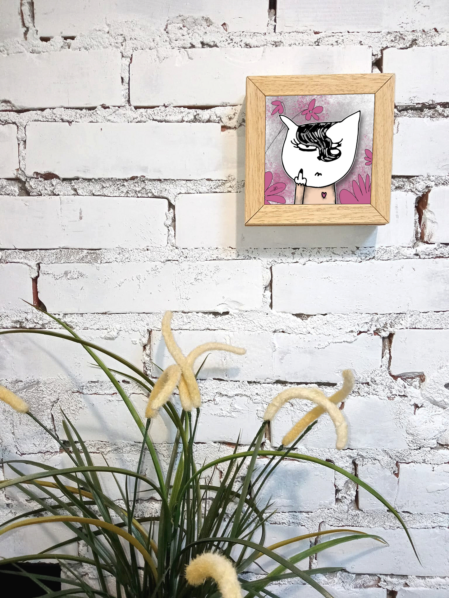 Quadretto 14x14 "The Cat In Art" #01