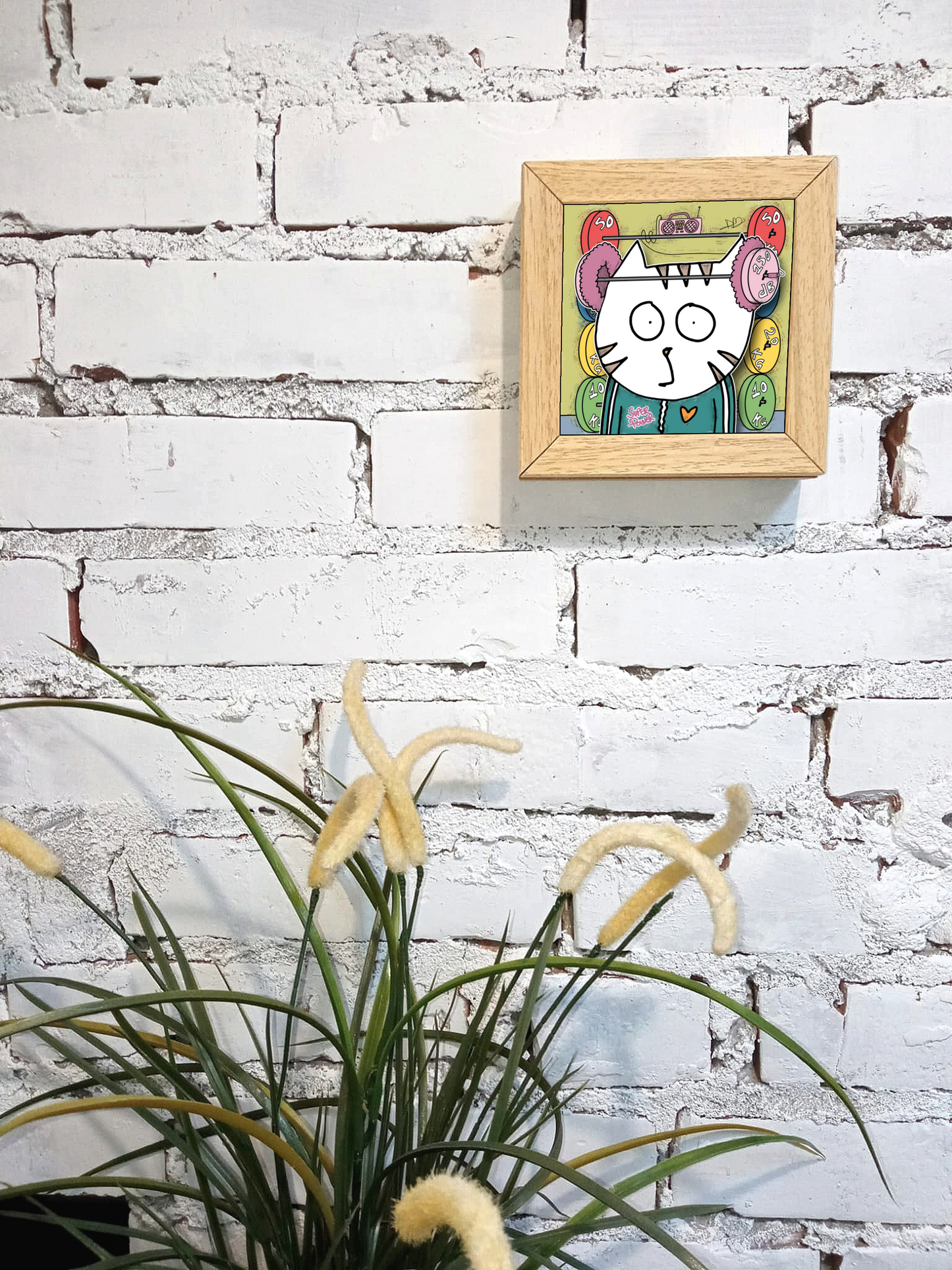 Quadretto 14x14 "The Cat In Art" #33
