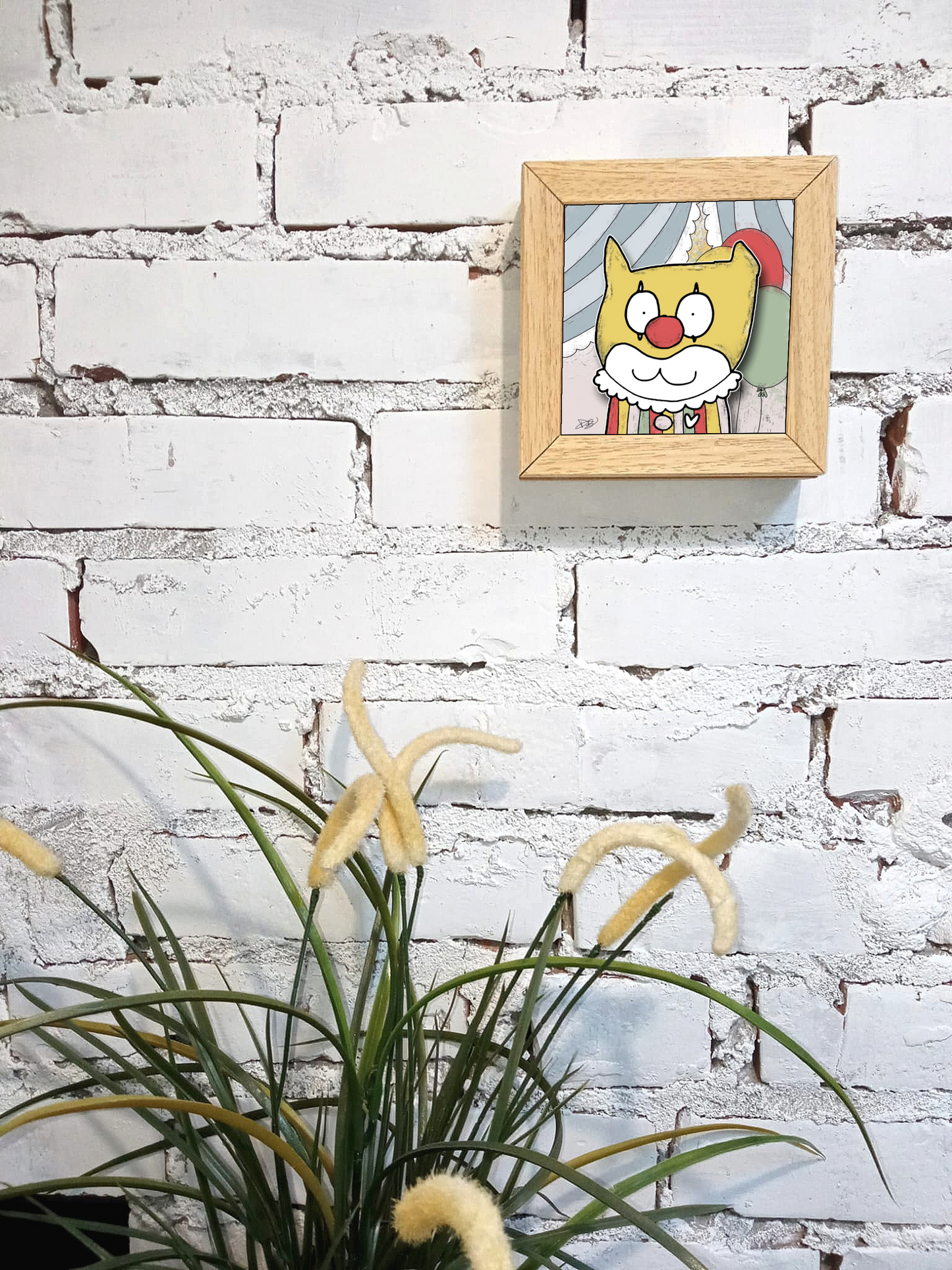 Quadretto 14x14 "The Cat In Art" #06