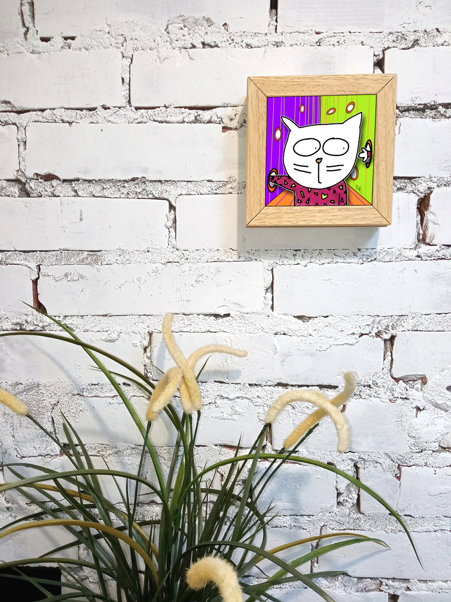 Quadretto 14x14 "The Cat In Art" #42