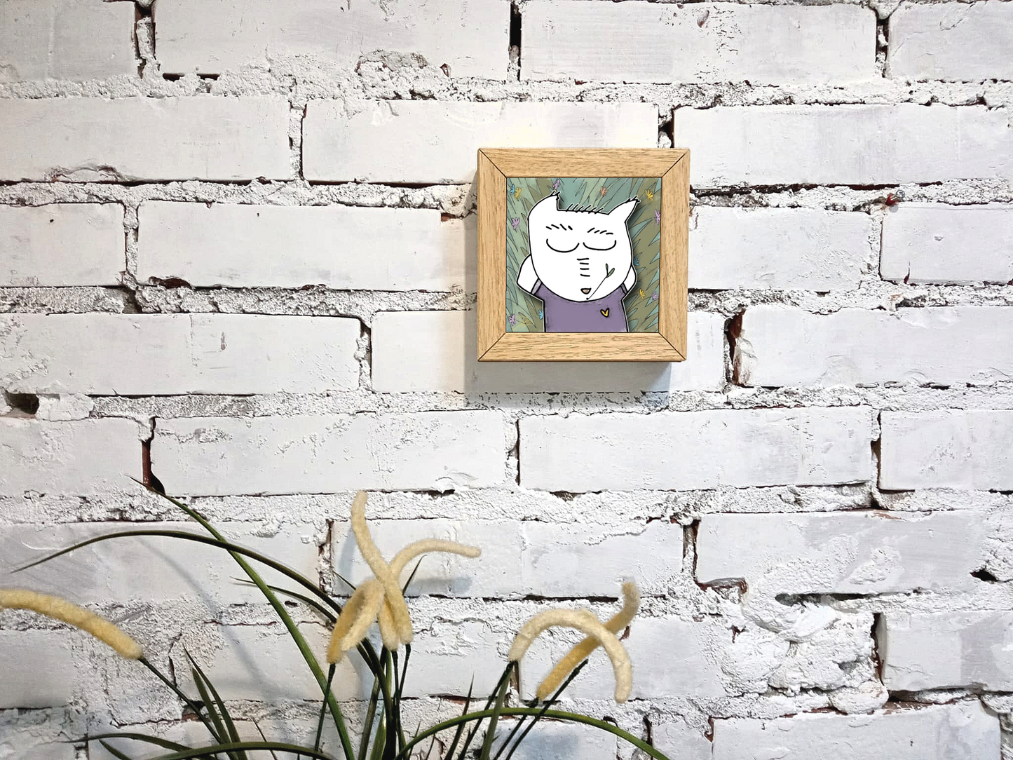 Quadretto 14x14 "The Cat In Art" #11