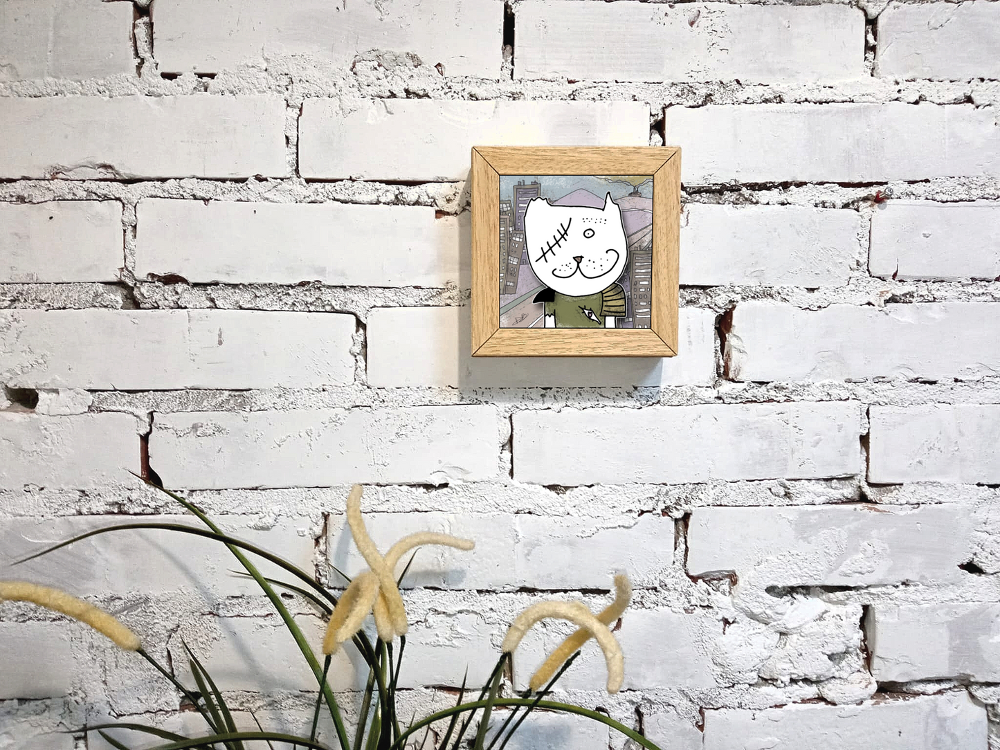 Quadretto 14x14 "The Cat In Art" #10