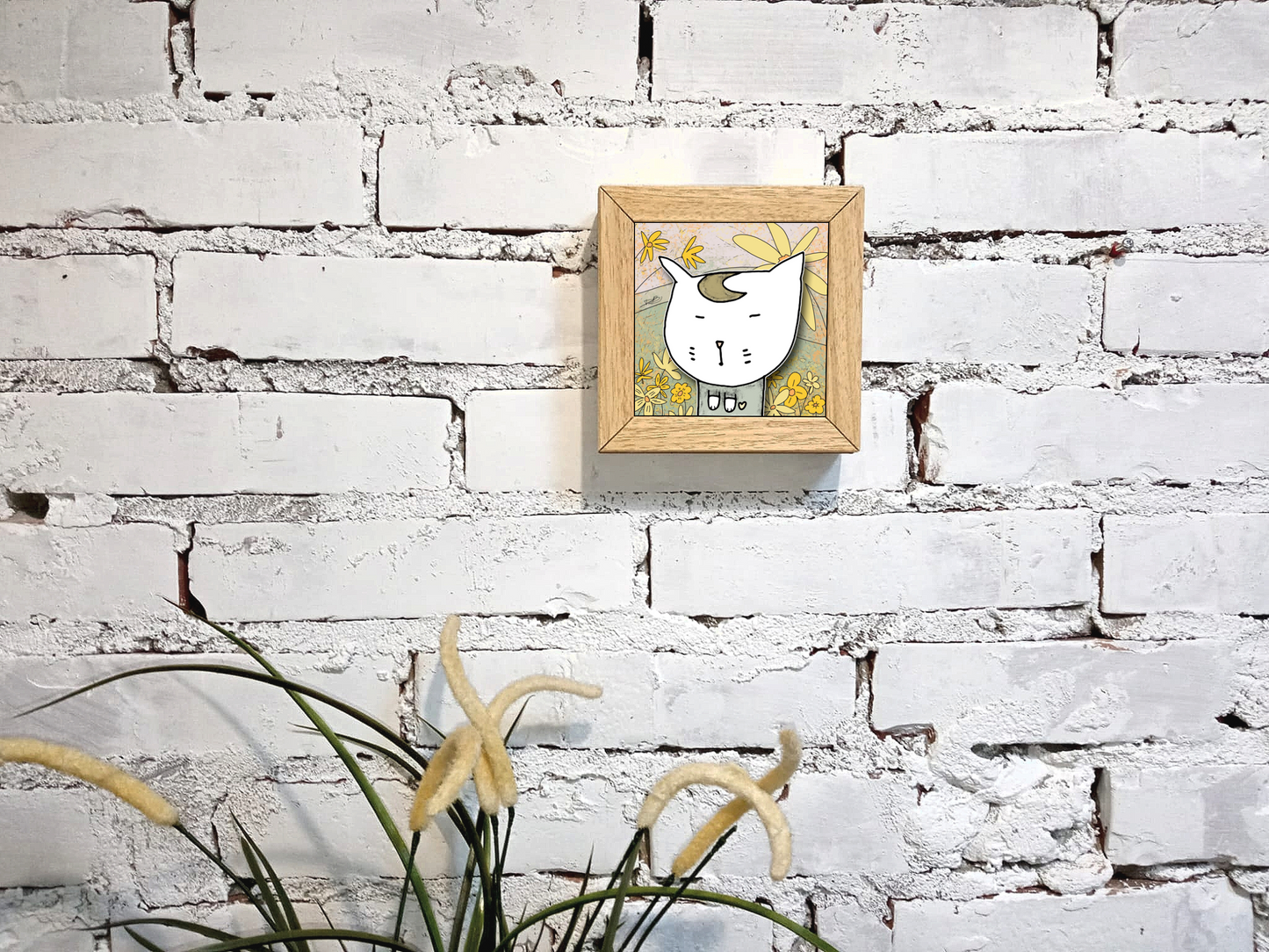 Quadretto 14x14 "The Cat In Art" #03