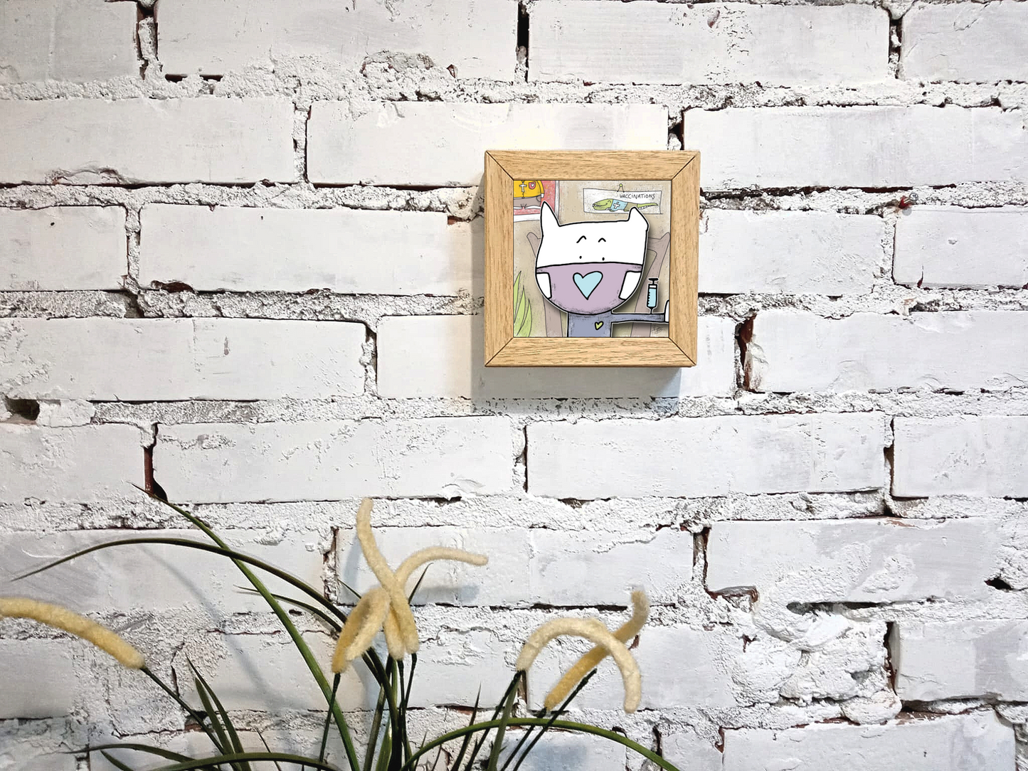 Quadretto 14x14 "The Cat In Art" #02