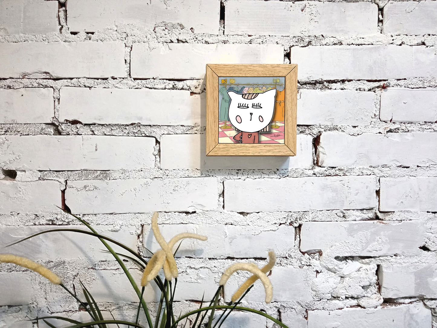 Quadretto 14x14 "The Cat In Art" #12