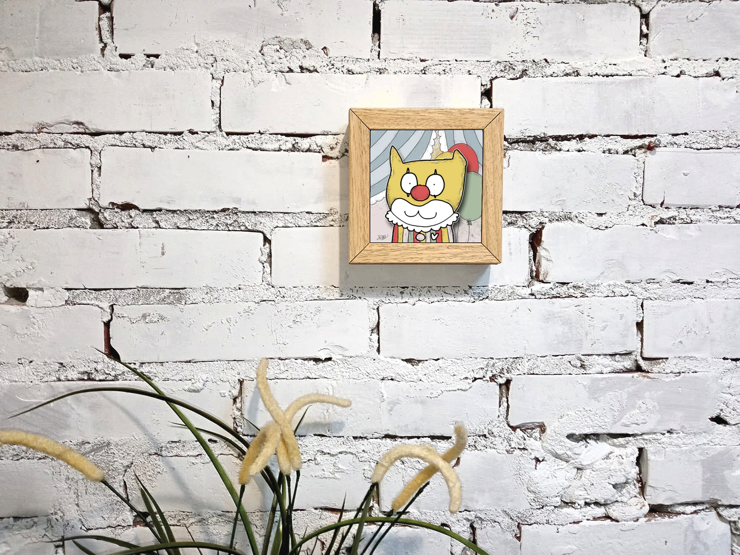 Quadretto 14x14 "The Cat In Art" #06