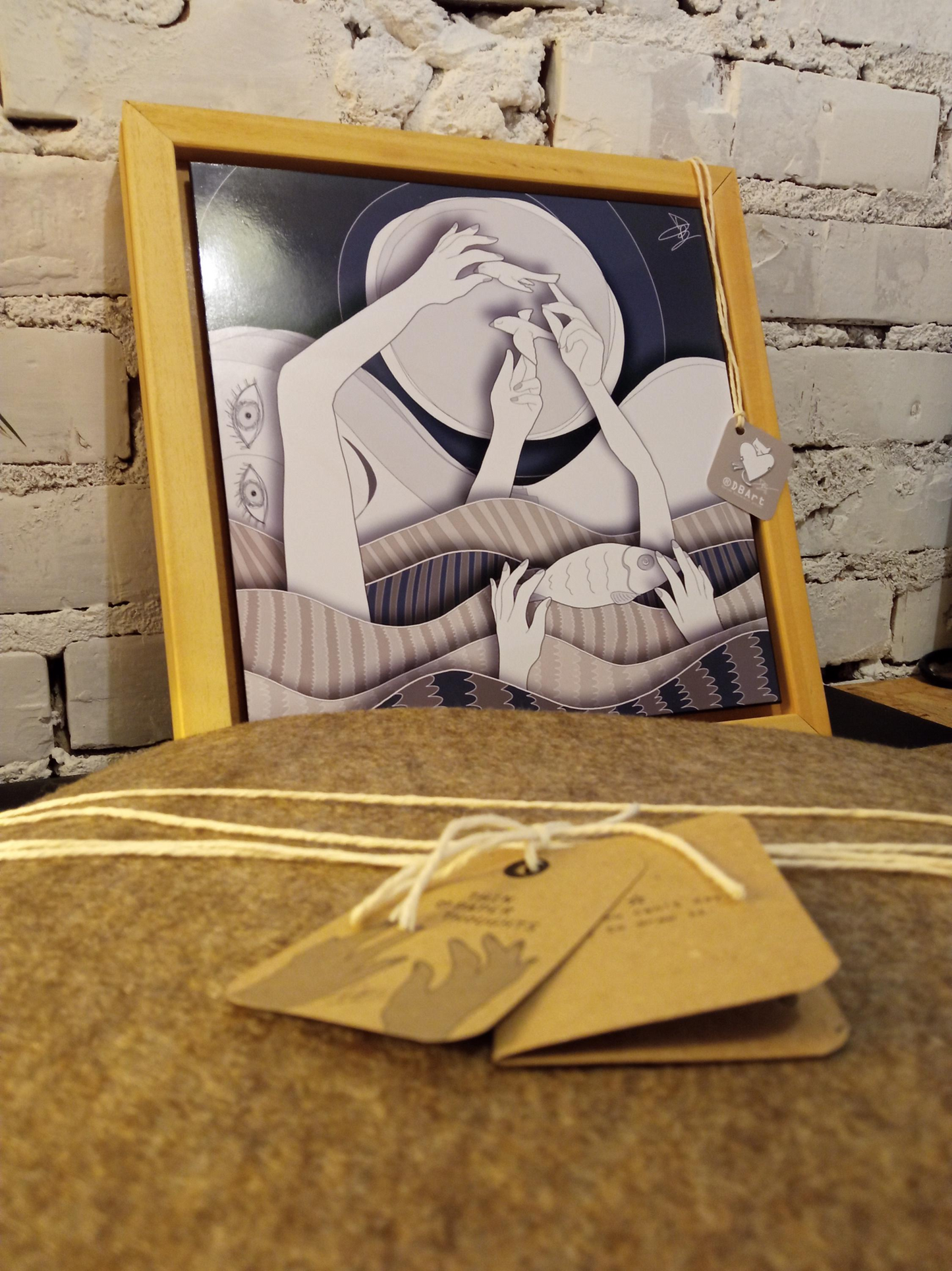 Quadro 30x30 "Sottili Pensieri Di Carta" #01