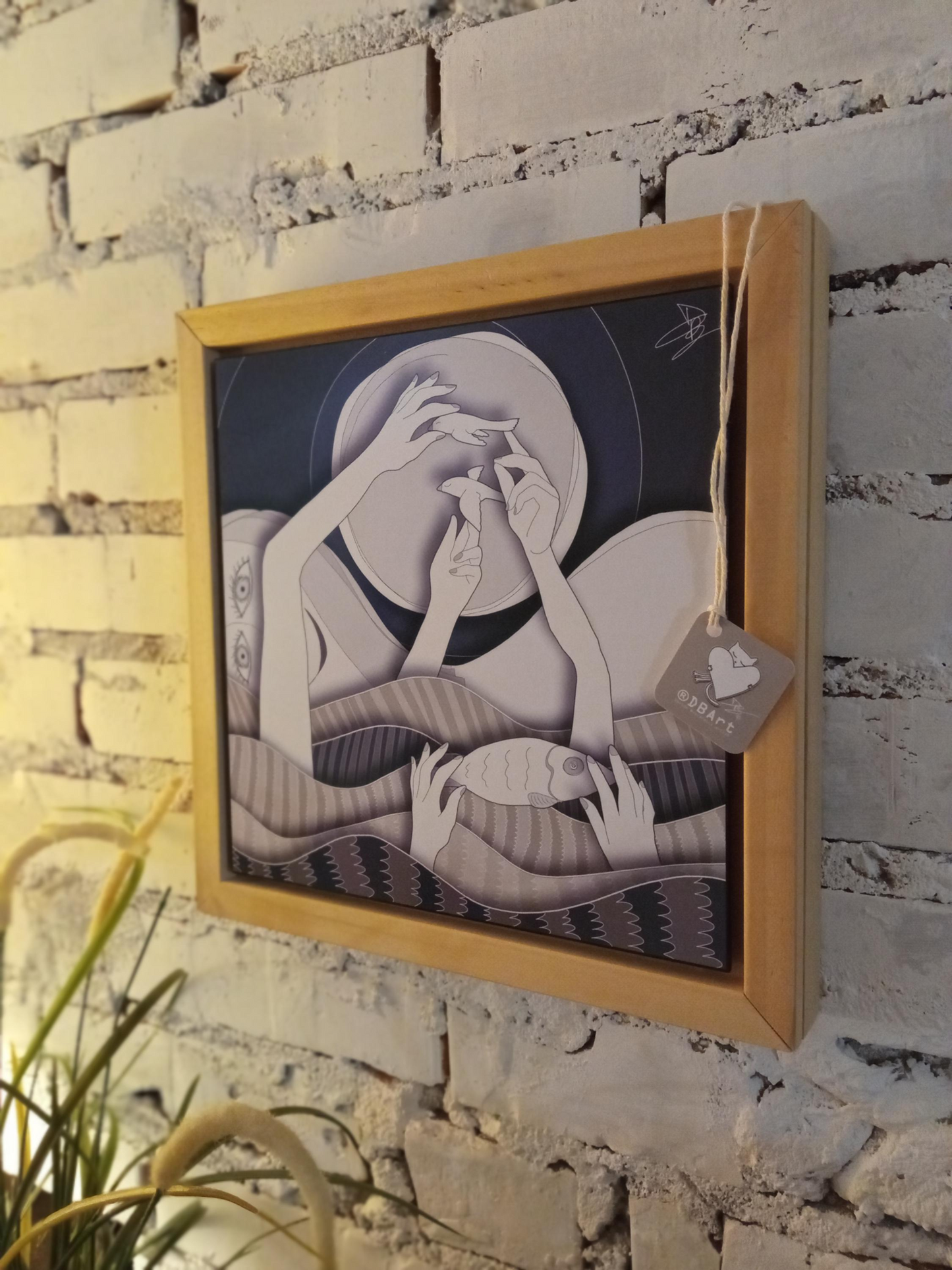 Quadro 30x30 "Sottili Pensieri Di Carta" #01