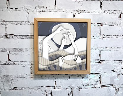 Quadro 30x30 "Sottili Pensieri Di Carta" #01