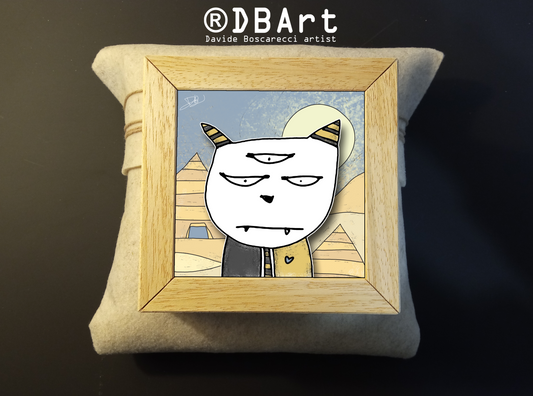 Quadretto 14x14 "The Cat In Art"  #05
