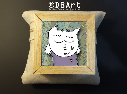 Quadretto 14x14 "The Cat In Art"  #11