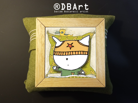 Quadretto 14x14 "The Cat In Art"  #19
