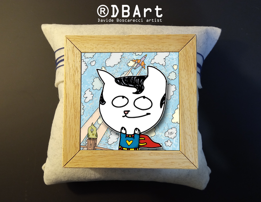 Quadretto 14x14 "The Cat In Art"  #44