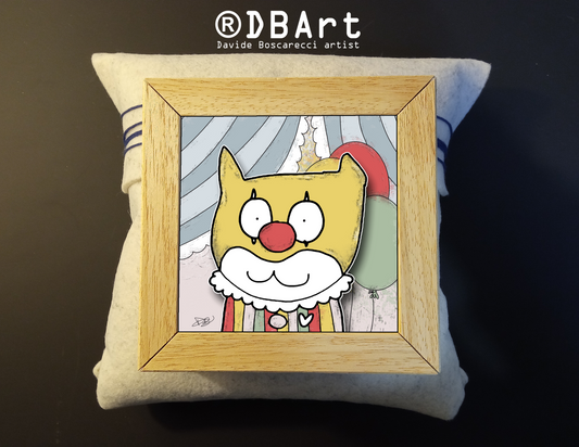 Quadretto 14x14 "The Cat In Art"  #06