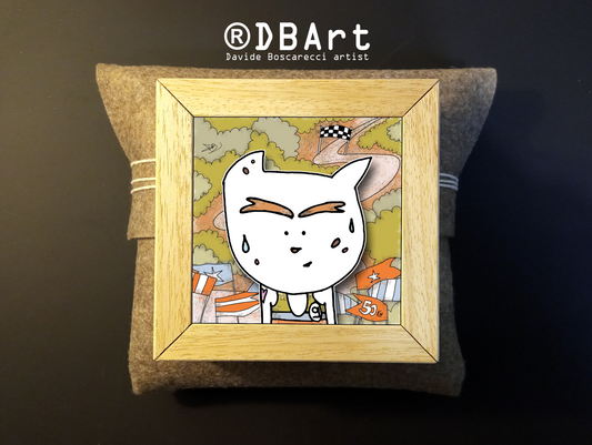 Quadretto 14x14 "The Cat In Art"  #09
