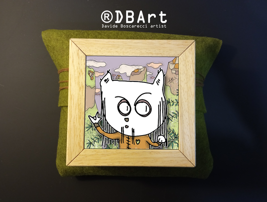 Quadretto 14x14 "The Cat In Art"  #50