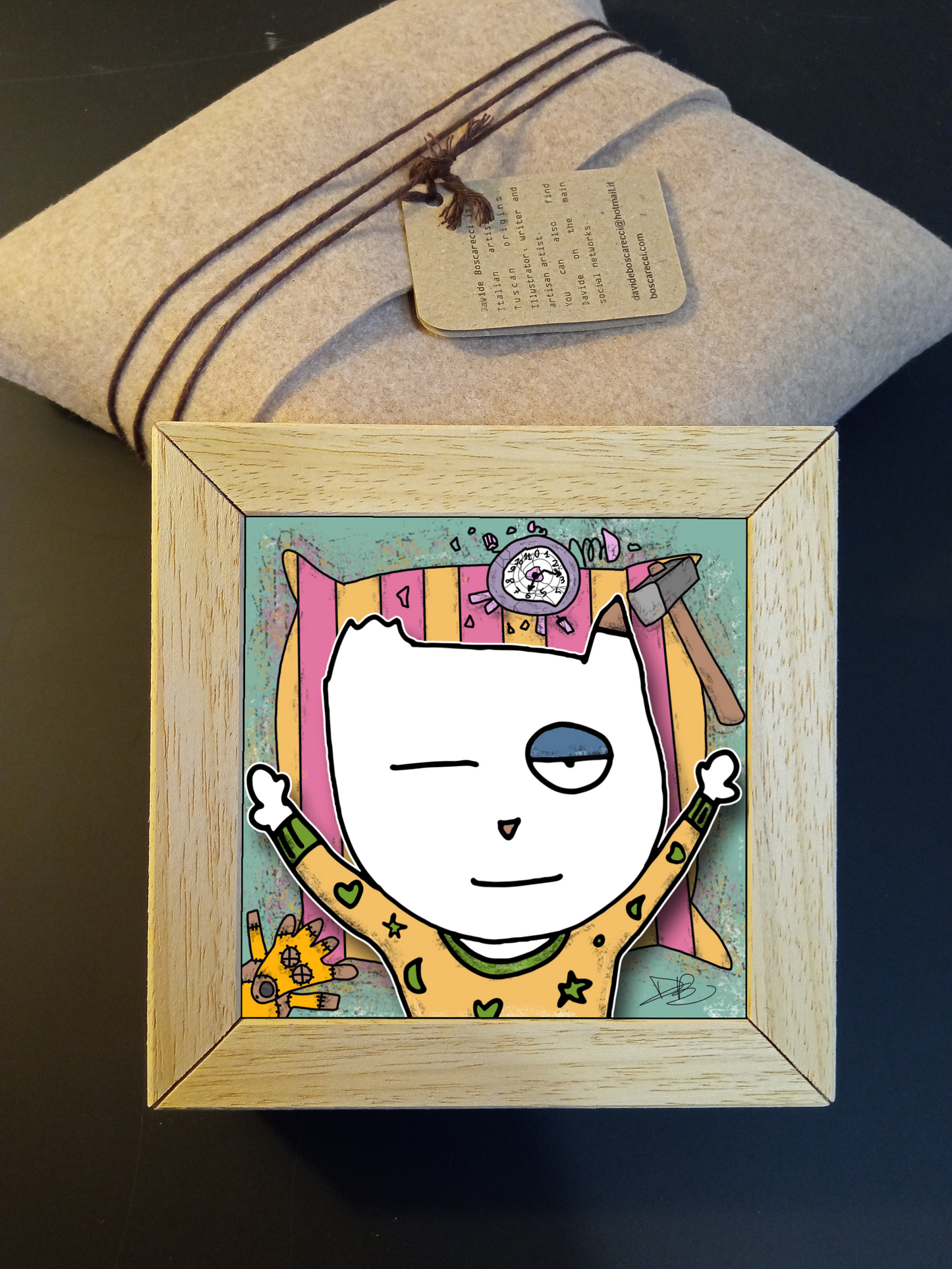 Quadretto 14x14 "The Cat In Art"  #28