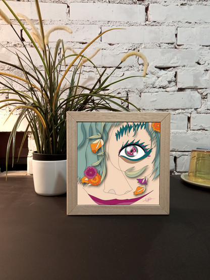 Quadretto 14x14 / 19x19 "Eyes Frame" #01
