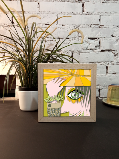 Quadretto 14x14 / 19x19 "Eyes Frame" #02