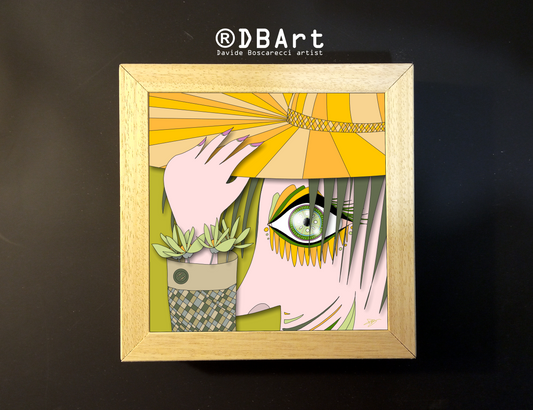Quadretto 14x14 / 19x19 "Eyes Frame" #02