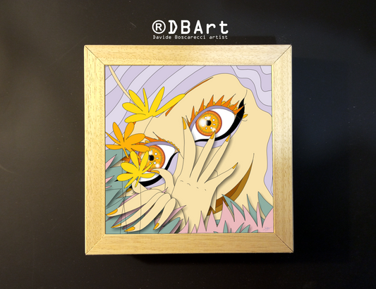 Quadretto 14x14 / 19x19 "Eyes Frame" #03