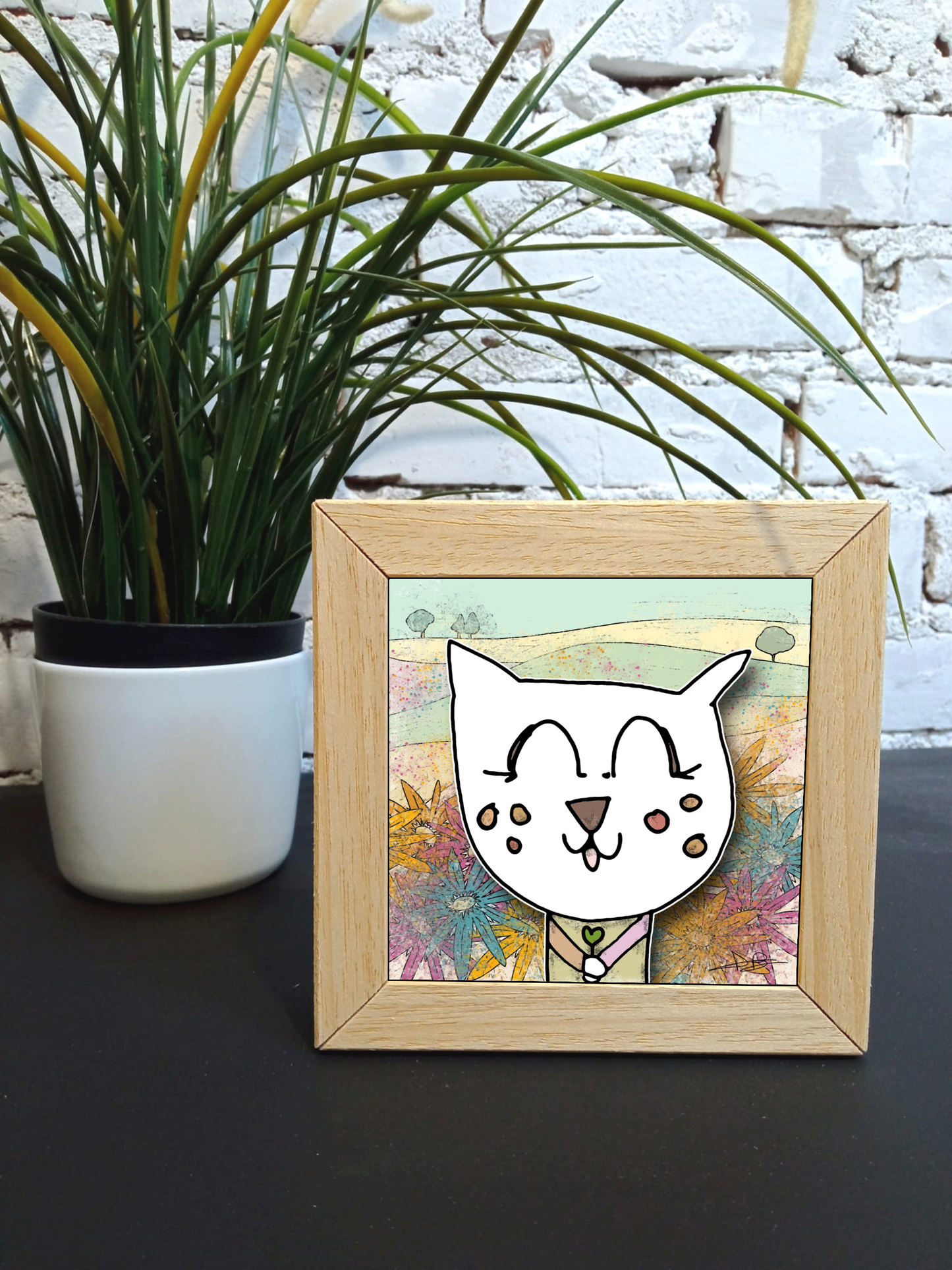 Quadretto 14x14 "The Cat In Art"  #13