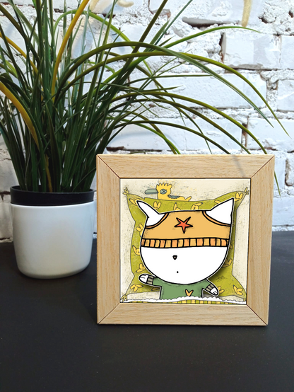 Quadretto 14x14 "The Cat In Art"  #19