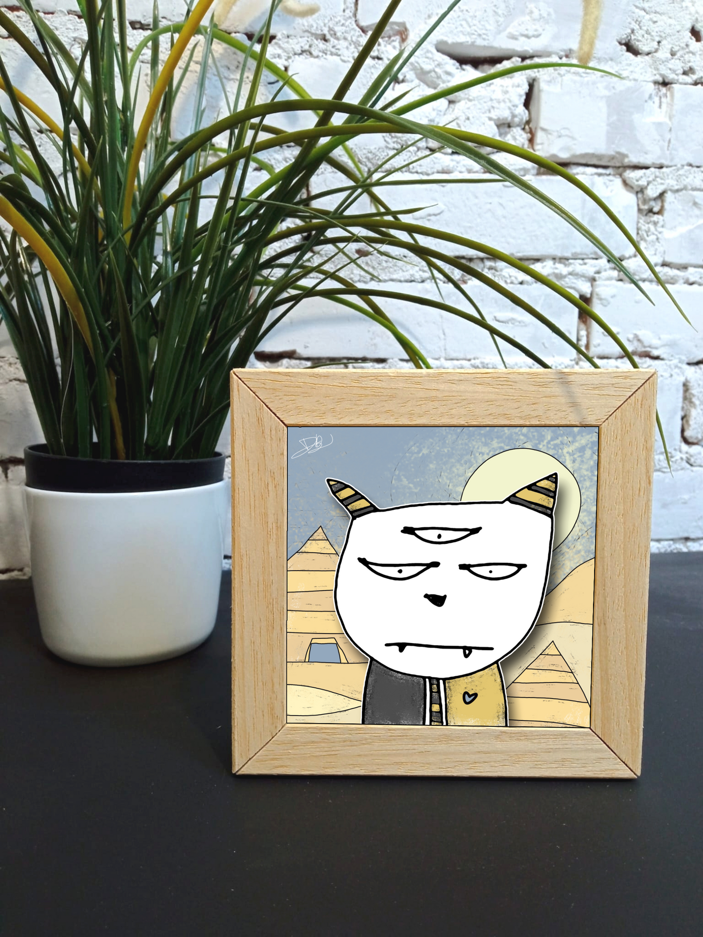 Quadretto 14x14 "The Cat In Art"  #05