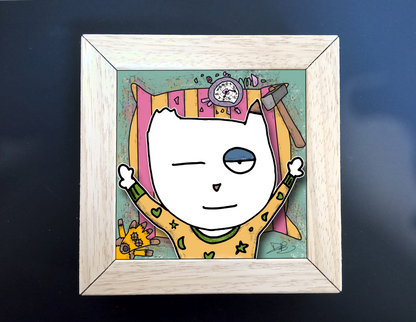 Quadretto 14x14 "The Cat In Art"  #28